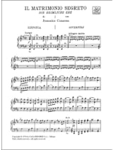 Il Matrimonio Segreto. - CIMAROSA - Partition - Opéras
